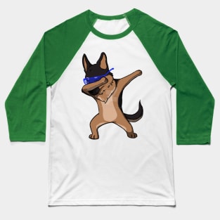 Dabbing German Shepherd Dog Baseball T-Shirt